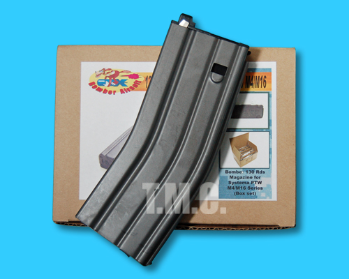 Bomber 130rds Magazine Box Set for Systema PTW M4 / M16(5 pcs) - Click Image to Close