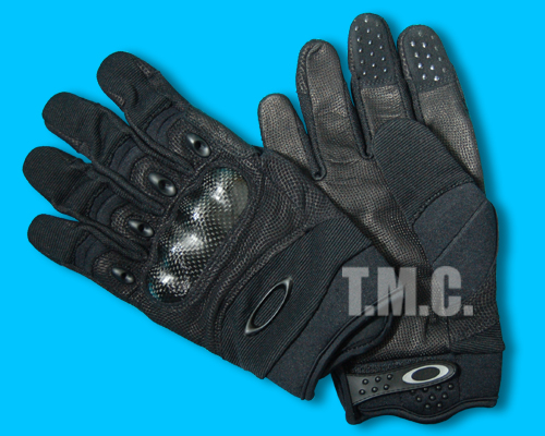 OAKLEY Factory Pilot Glove with Leather Palm(L,Black) - Click Image to Close