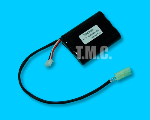 King Arms 11.1V 1300mAh 12C AN/PEQ-15 Type Lithium Battery - Click Image to Close