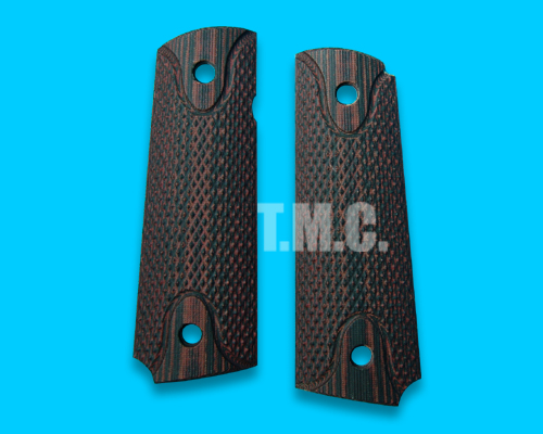 Linville Stacia Wood Grip for M1911(Dark Red) - Click Image to Close