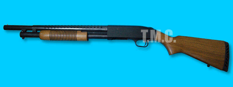 Marushin Mossberg M500 8mm Shotgun Long Wood Version - Click Image to Close