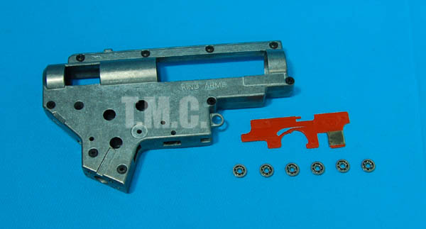 King Arms Ver.2 8mm Bearing GearBox with MP5 Selector Plate - Click Image to Close