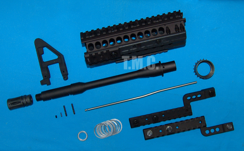 Proud Model 50 M4 Tactical Rail with 10.5inch Outer Barrel Set(Black) - Click Image to Close