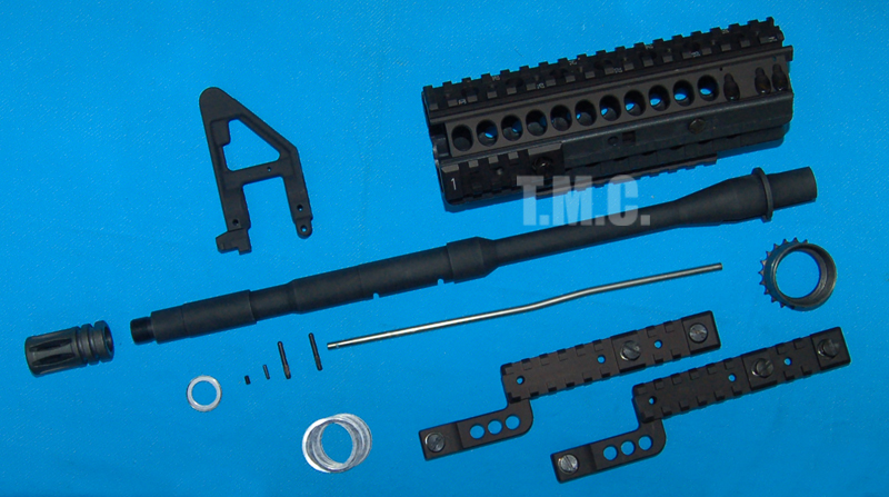 Proud Model 50 M4 Tactical Rail with 14.5inch Outer Barrel Set(Black) - Click Image to Close