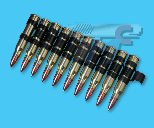 G&P M249 5.56 Cartridge Belt(10 Cartridges)(Aluminum) - Click Image to Close