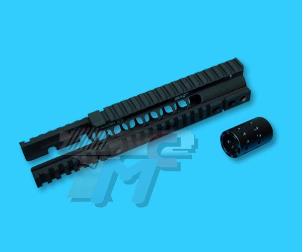 Madbull Noveske Rifleworks Free Float Top Open 10inch Handguard Rail for M4 Series - Click Image to Close