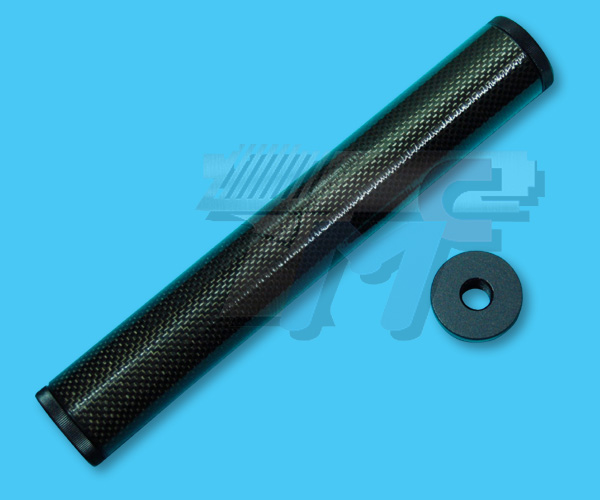 Mode-2 42x270mm Carbon Long Silencer(Double Flat Grade) - Click Image to Close
