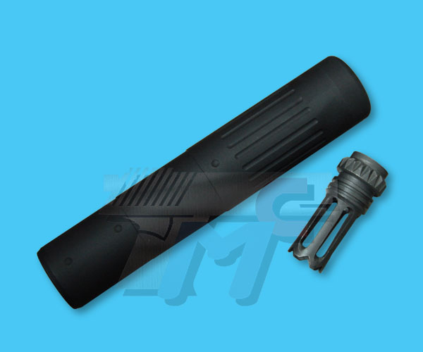 DYTAC Tracer Ready QD Silencer with SCAR Flash Hider(14mm+) - Click Image to Close