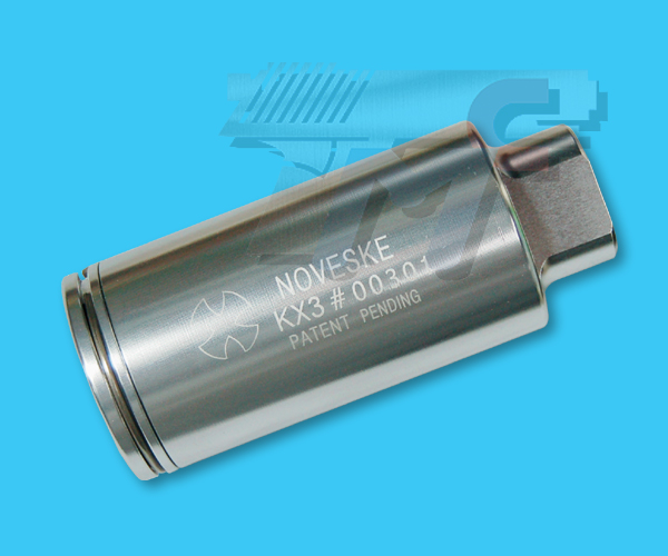 Madbull Noveske KX3 Adjustable Amplifier Flash Hider(Silver) - Click Image to Close