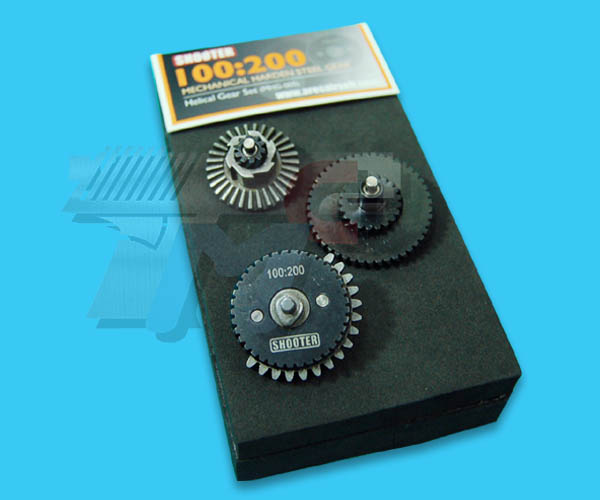 Shooter 100:200 Helical Gear Set - Click Image to Close