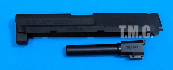 Shooters Design Metal Slide & Barrel Set KSC SIG SP2009(Black) - Click Image to Close