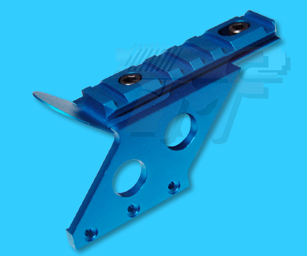 DD C-MOR Scope Mount with Top Rail Version 3(Blue) - Click Image to Close