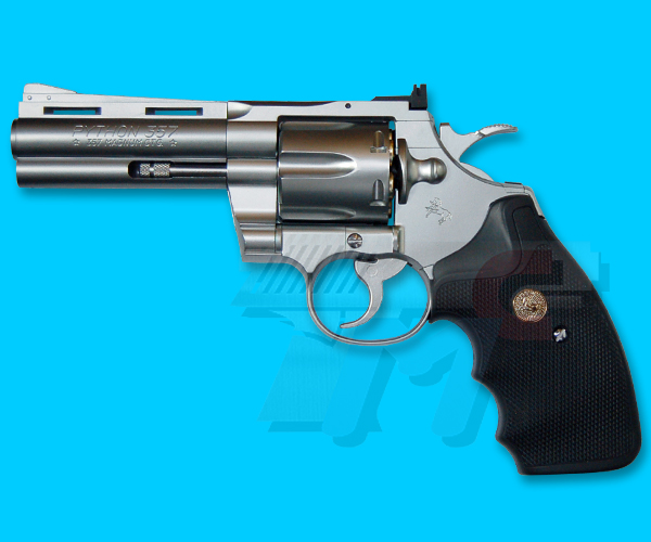 Tokyo Marui Colt Python .357 Magnum 4inch Revolver(Silver) - Click Image to Close