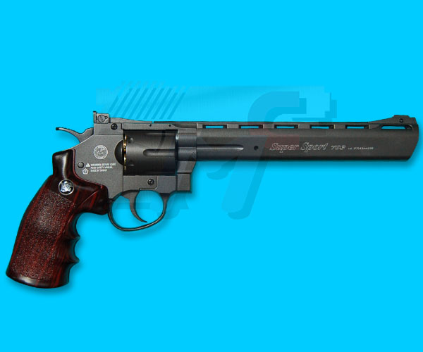WinGun Sport 7 8inch Co2 Full Metal Revolver(Black) - Click Image to Close