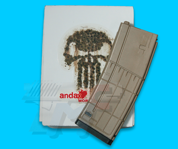 Andax Works L5 Translucent Magazine Set for System M4 / M16 PTW Series(Tan) - Click Image to Close