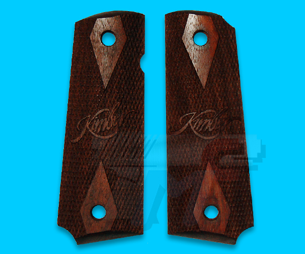 CAW Kimber Wood Grip for M1911 Series(Diamond Checker) - Click Image to Close