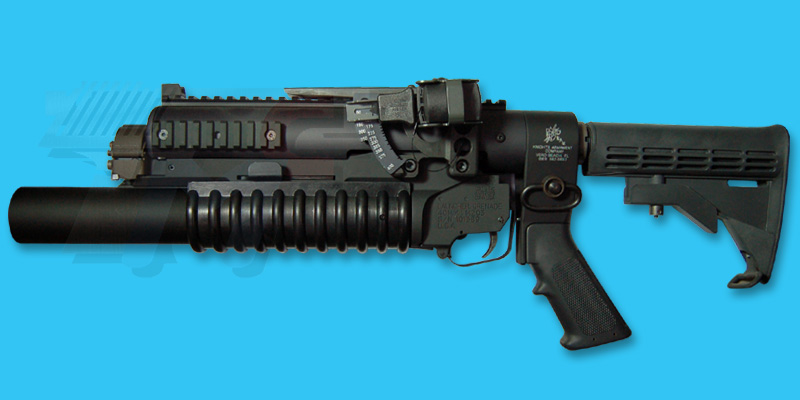 G&P Military Type Standalone Grenade Launcher with 6 Position Stock Full Set(Long) - Click Image to Close