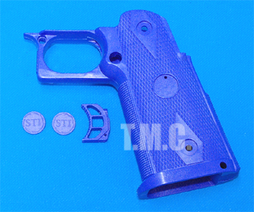 Shooters Design Pistol Grip for Marui Hi-Capa Series(Blue) - Click Image to Close