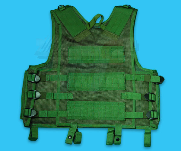 Just Modular Tactical Vest with MP5 Pouch(Woodland) - Click Image to Close