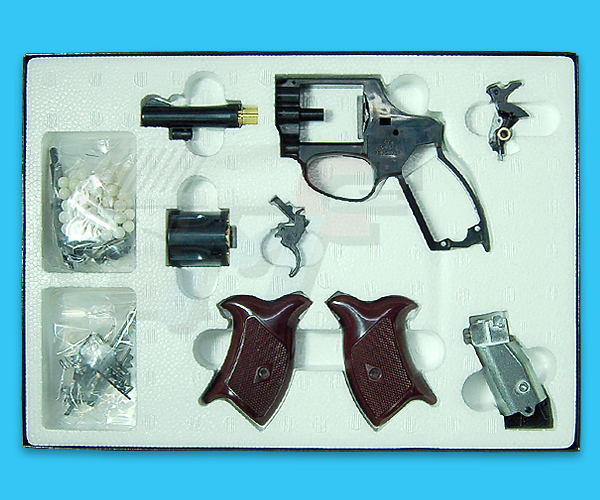 Marushin 8mm 3inch Police Revolver X Cartridge Kit(Black) - Click Image to Close