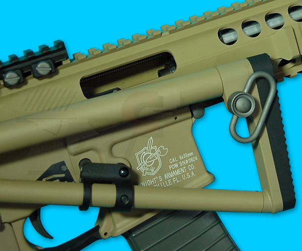 Custom KAC PDW Gas Blow Back with Marking(Open Bolt Long Version)(TAN) - Click Image to Close