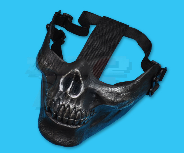 DD Skull Half Mask(BK/SV) - Click Image to Close