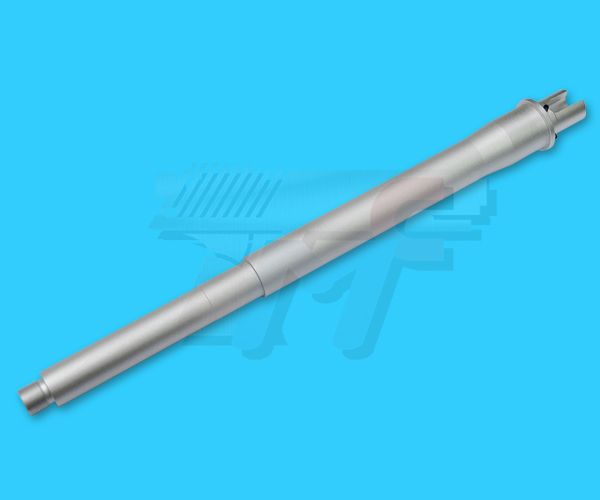 G&P 12inch Aluminum Outer Barrel for M4 AEG(Silver) - Click Image to Close