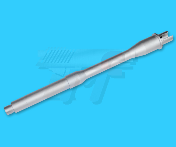 G&P 11inch Aluminum Outer Barrel for M4 AEG(Silver) - Click Image to Close