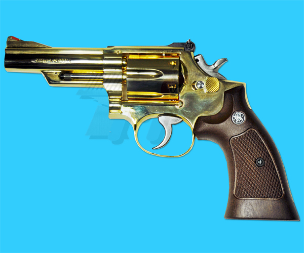 Kokusai S&W M19 4inch Gold Model Gun - Click Image to Close