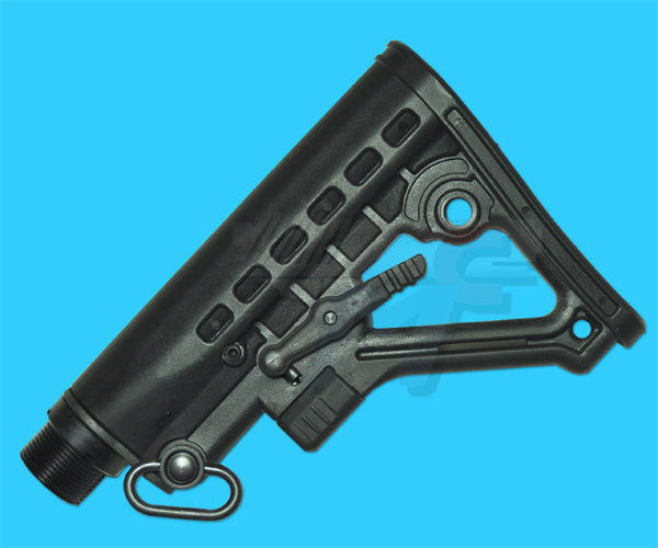 Nylon 6 Position Stock with Recoil Spring & Buffer (Black) - Click Image to Close