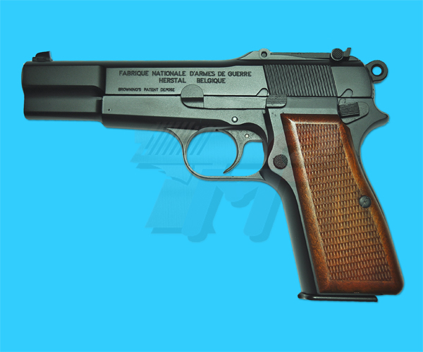 WE Browning Hi-Power Gas Blow Back Pistol (With Marking) - Click Image to Close