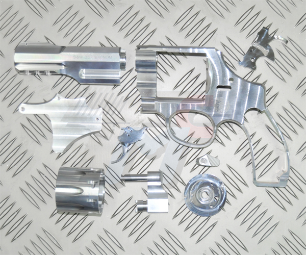 Creation Aluminum Set for TANAKA S&W M&P R8 .357 Magnum Revolver(Silver) - Click Image to Close