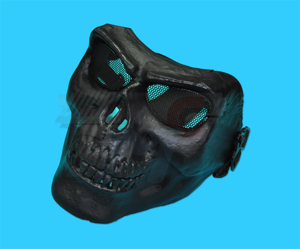 DD Skull Plastic Full Mask(Black) - Click Image to Close