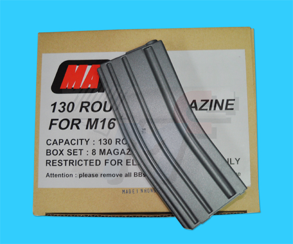 MAG 130 Rounds Magazines For M4/M16 Series (8pcs per Box Set) - Click Image to Close