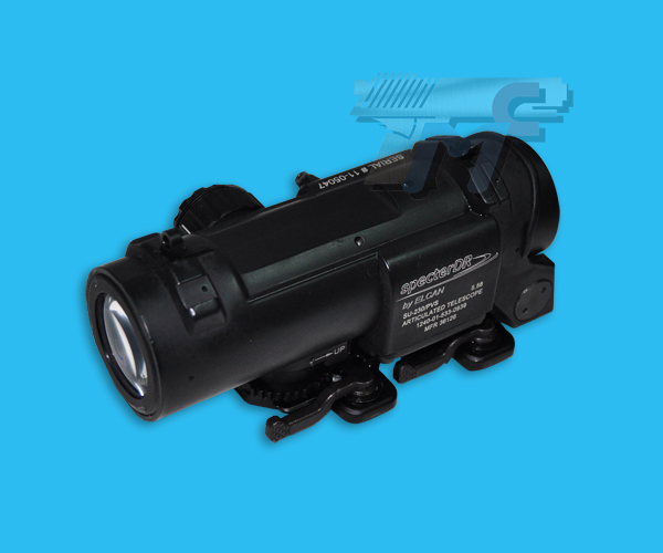 AABB 1-4X Magnifier Scope w/ Illuminated Dot(BK) - Click Image to Close