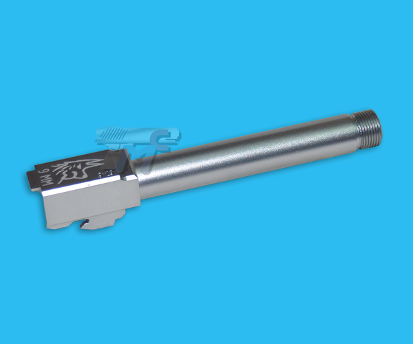 DETONATOR Lone Wolf Outer Barrel for Marui Glock 17/18C GBB(Silver) - Click Image to Close