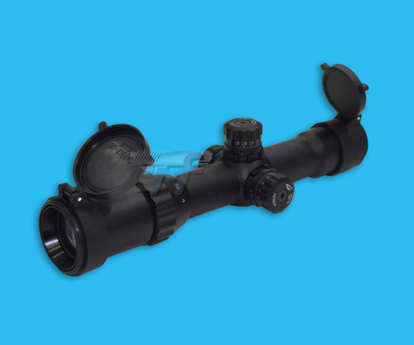 UTG 1-4x28 Long Eye Relief Tactical Scope - Click Image to Close