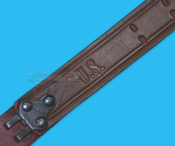 TGS Leather Rifle Sling(Brown) - Click Image to Close