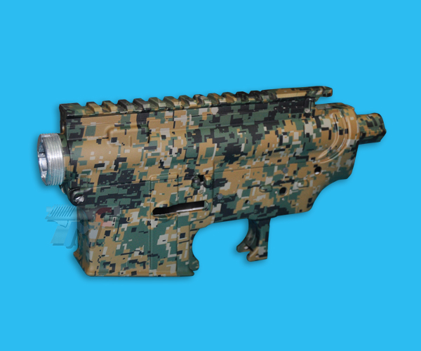 DYTAC Water Transfer M4 Metal Receiver(Digital Woodland) - Click Image to Close