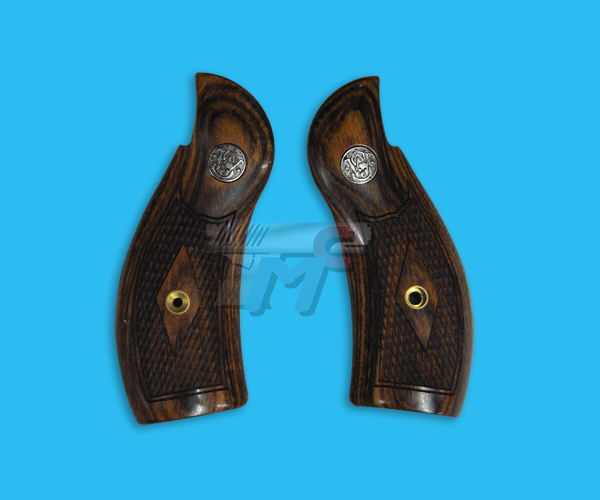 Altamont S&W K Frame Slim Wood Grip for M500/R8 Series(Brown) - Click Image to Close