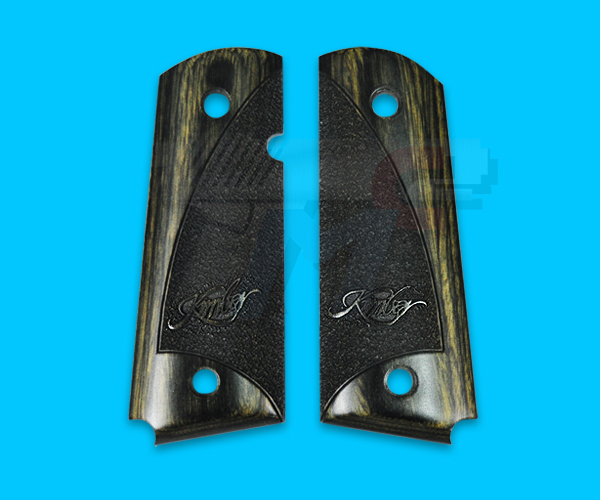 Altamont KR SIS Compact Wood Grip for Officer/V10(Black) - Click Image to Close