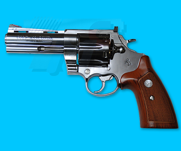 Marushin Colt Anaconda 4inch 8mm X Cartridge Revolver(Silver) - Click Image to Close