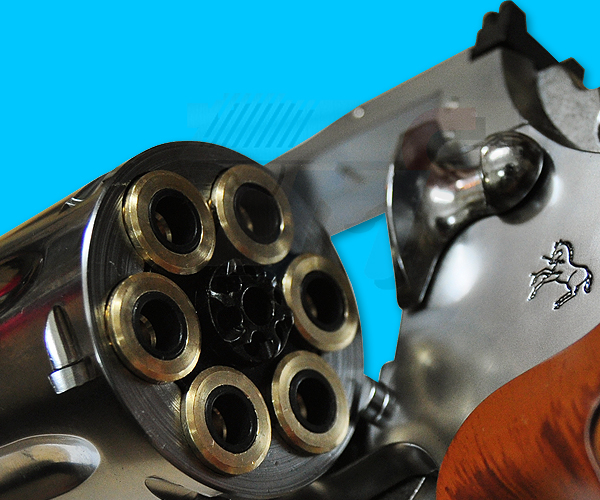 Marushin Colt Anaconda 4inch 8mm X Cartridge Revolver(Silver) - Click Image to Close