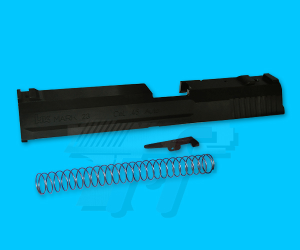 RA TECH CNC Mark 23 Steel Slide for KSC MK23(Black) - Click Image to Close