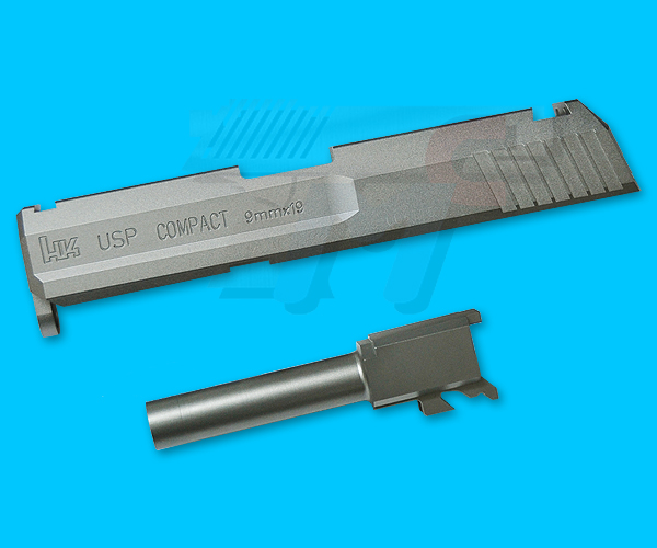 DETONATOR Aluminum Slide Set for KSC USP Compact(Silver) - Click Image to Close