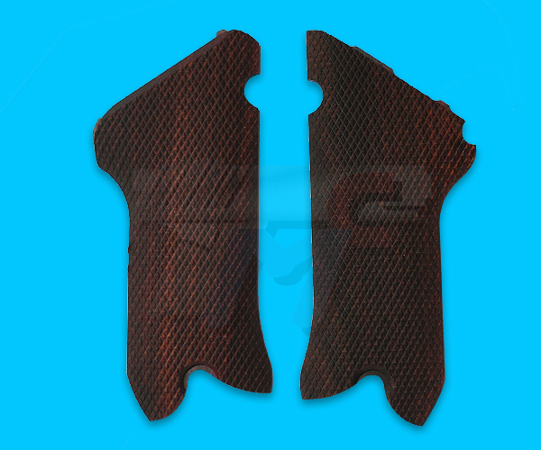 Carom P08 Full Checker Wood Grip for Tanaka P08 Series - Click Image to Close