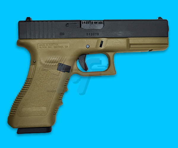 3HK G17 Gas Blow Back(TAN,Full Marking) - Click Image to Close