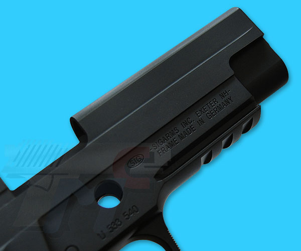Creation P226R NAVY Aluminum Slide and Frame Set for Marui P226 Rail(Black) - Click Image to Close