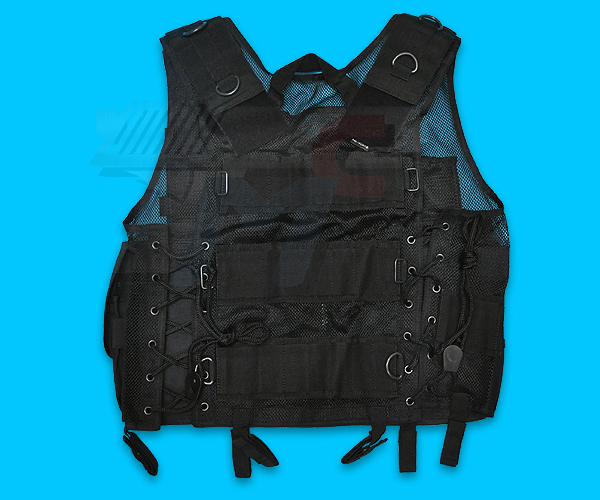 Mil-Force Special Action Tactical Vest(Black) - Click Image to Close