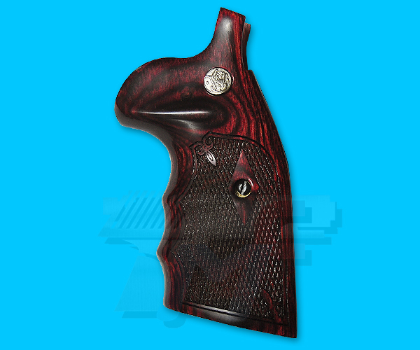 Altamont S&W K Frame Combat Diamond Wood Grip for M500/R8 Series(Rose) - Click Image to Close